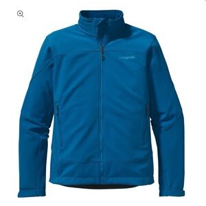 Patagonia Men's Adze Blue Soft Shell Polartec Jacket, XL